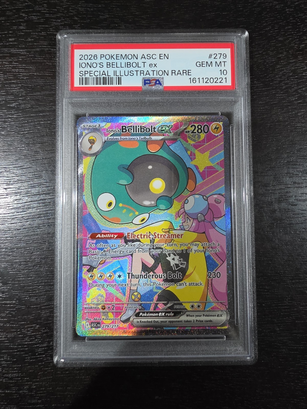Iono's Bellibolt ex 279/217 Me: Ascended Heroes Holo