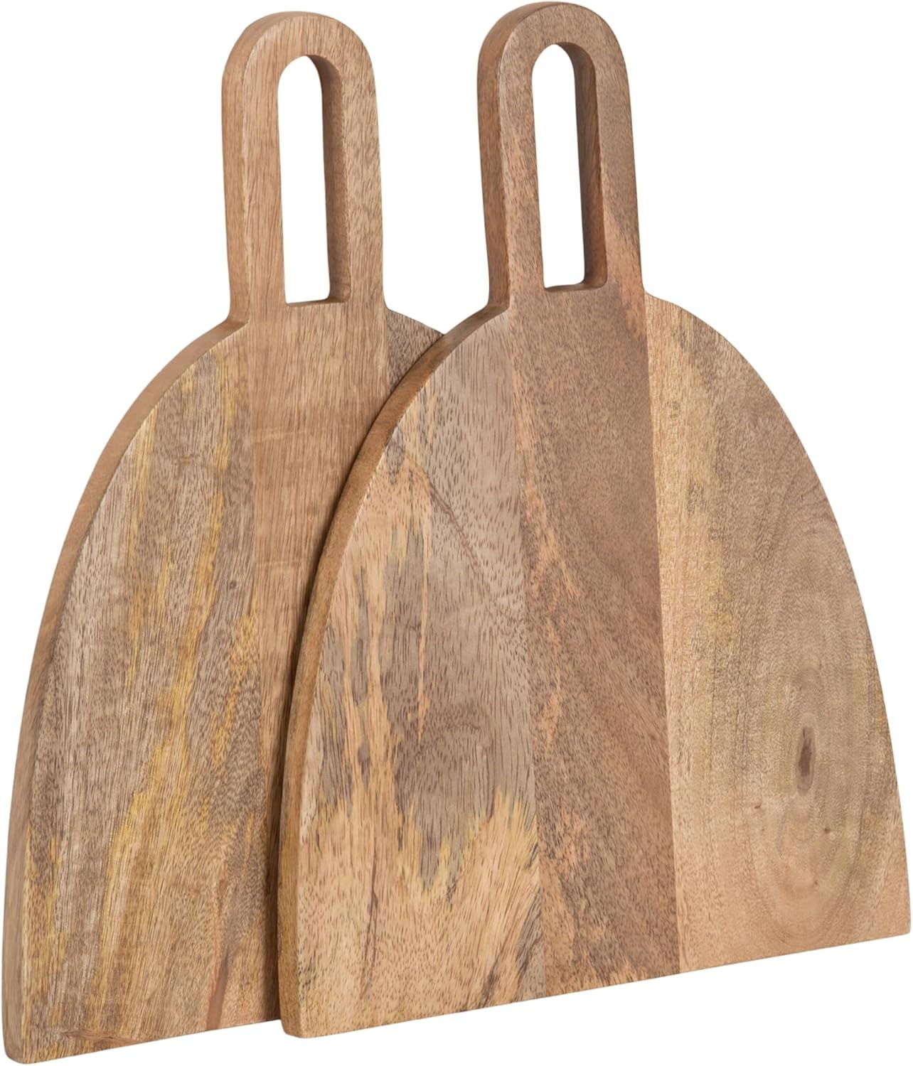 Kate and Laurel Staven Transitional Two-Piece Serving Boards 2 Piece, Natural 