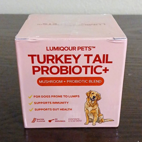 Lumiqour Pets Turkey Tail Probiotic+ Digestion Aid Powder for All Breeds