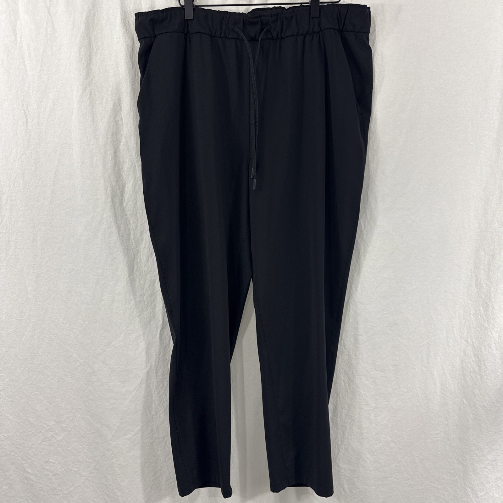 Lululemon Keep Moving 7/8 Black Pants Womens Sz 16 Travel Athleisure Activewear