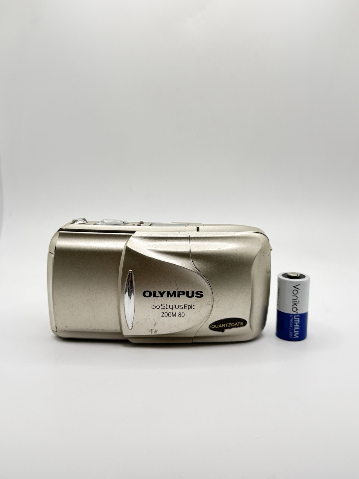 Olympus Infinity Stylus Epic Zoom 80 35mm Point & Shoot Film Camera W Battery ✅