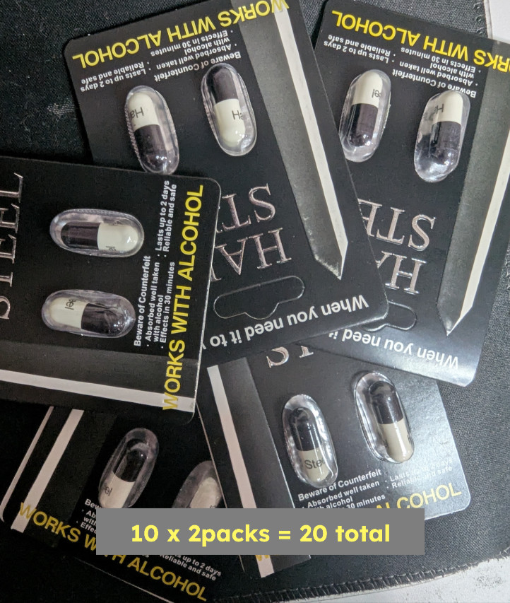 Hard Steel Original PREMIUM 10 packs x 2 = 20 total