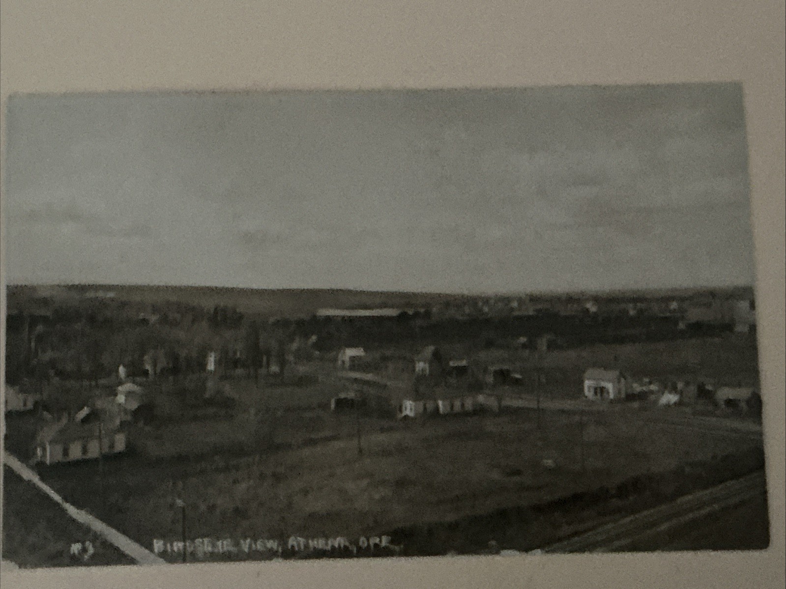 RPPC, Athena,Oregon,Birdseye View of Town,circa 1920s,Pacific Photo co. publishr