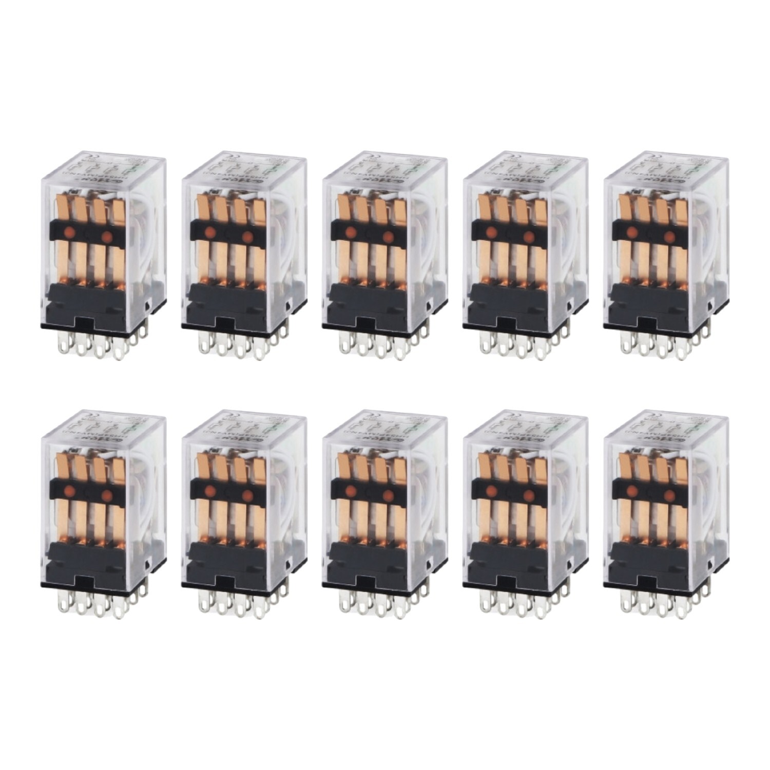 10 pcs DC 12V Coil Power Relay 14 pin Replacement for Omron MY4NJ MY4N-J 10 pcs DC 12V Coil Power Relay 14 pin Replacement for Omron MY4NJ MY4N-J