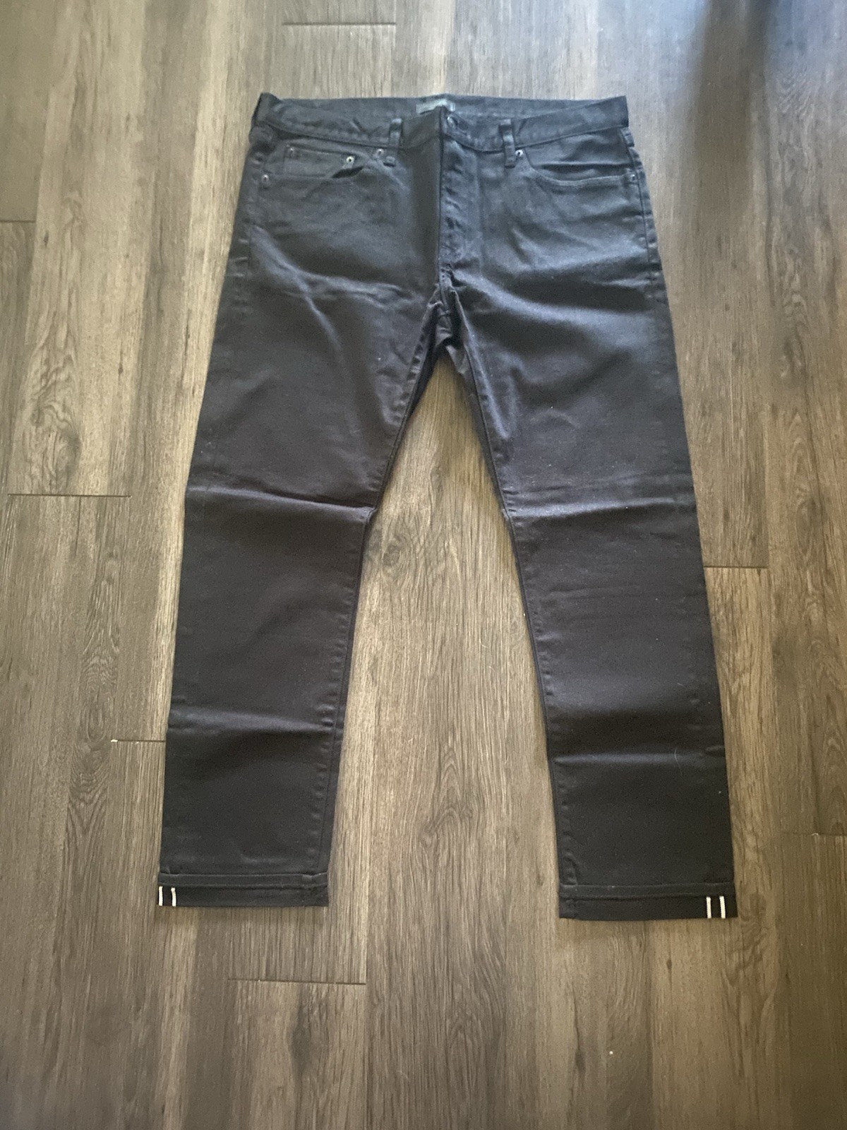 Super Rare Black Uniqlo Slevedge Denim Size 38/32 Not Sold In 10+ Yrs 
