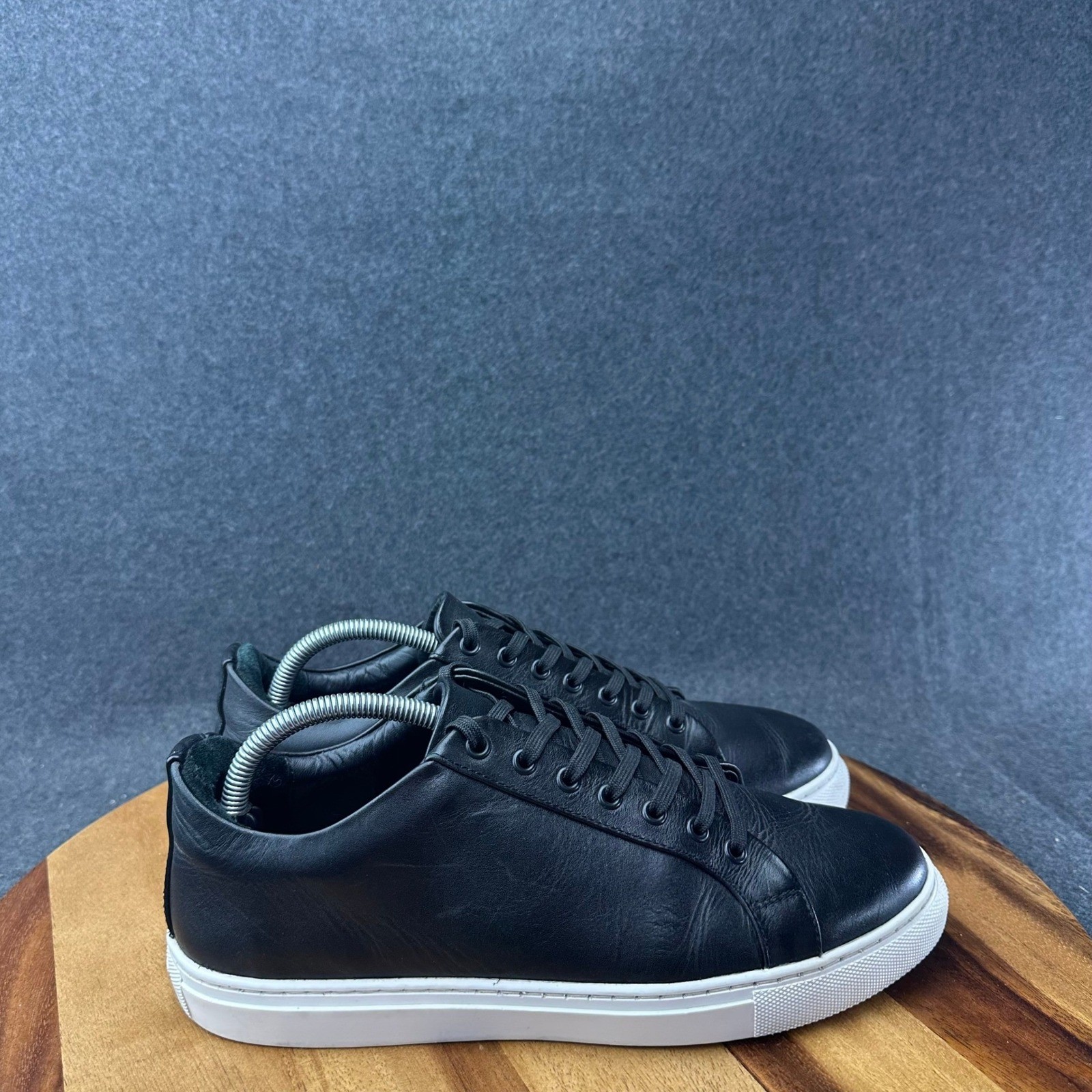 Thursday Boot Co Premier Low Top Black Matte Leather Sneakers Mens 10 Preppy