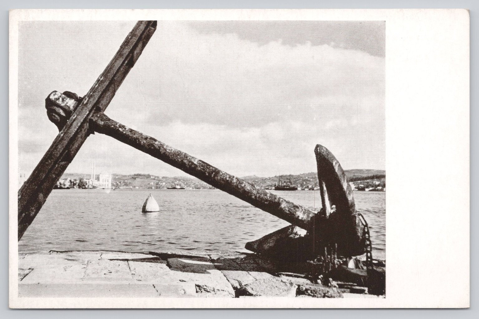 Bosphorus Istanbul Turkey Anchor New York World\'s Fair Vintage Postcard