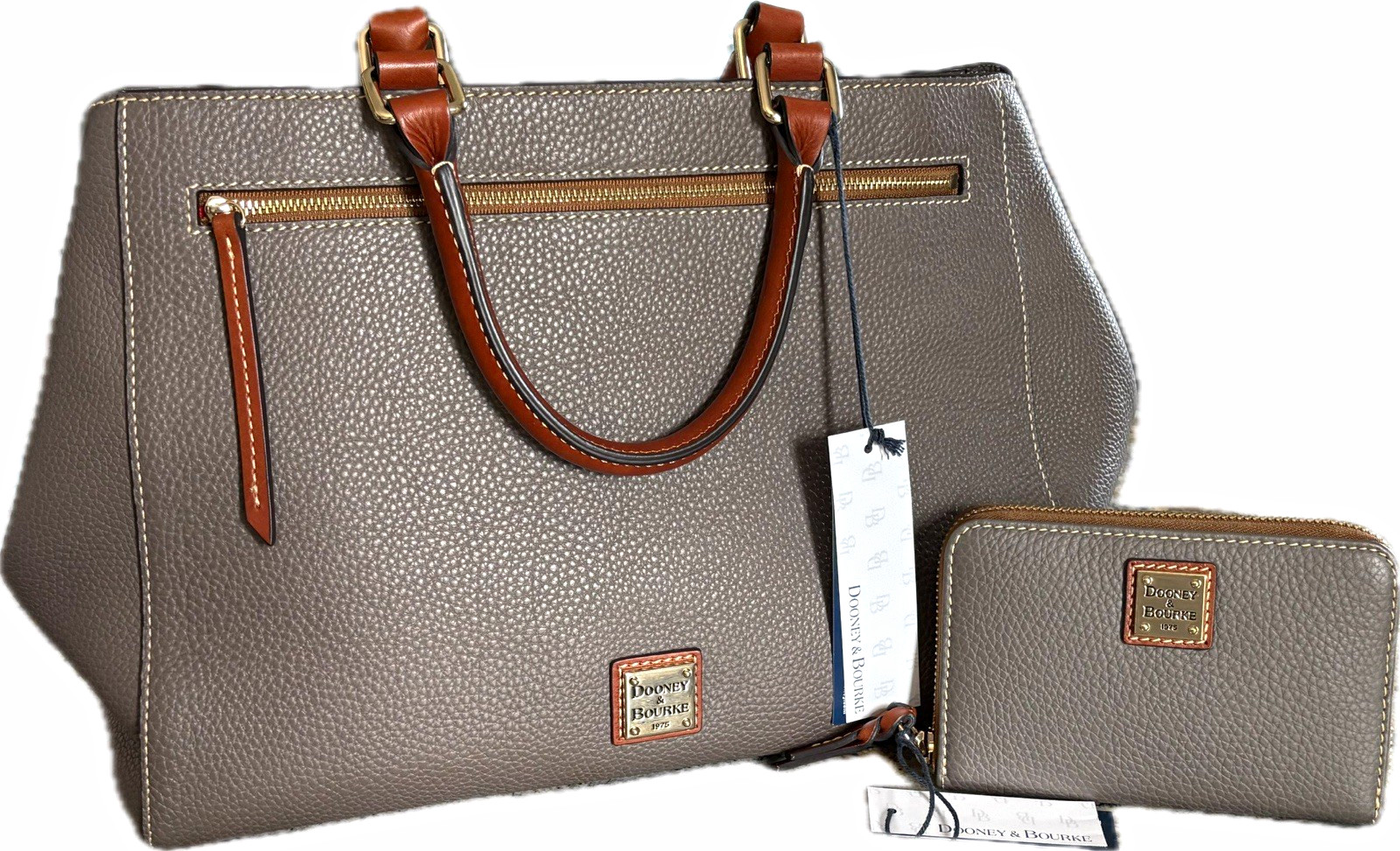 Dooney & Bourke Zip Satchel + Wallet interior organizer included