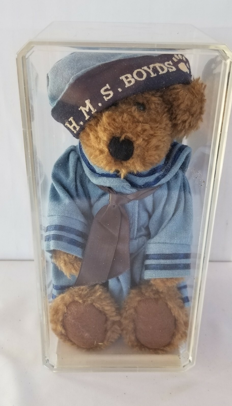 The Boyds Collection Mercedes Fitzbruin Bear Plush w/ LUCITE CASE