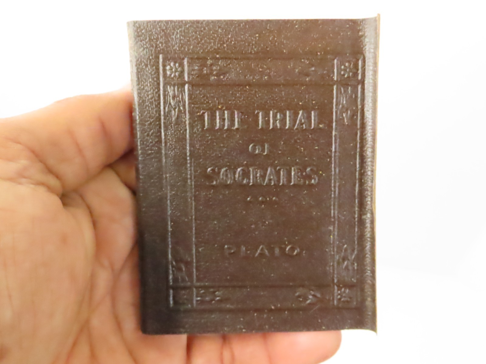 The Trial of Socrates Vintage Leather Bound Book Classic Greek Philosophy The Trial of Socrates Vintage Leather Bound Book Classic Greek Philosophy