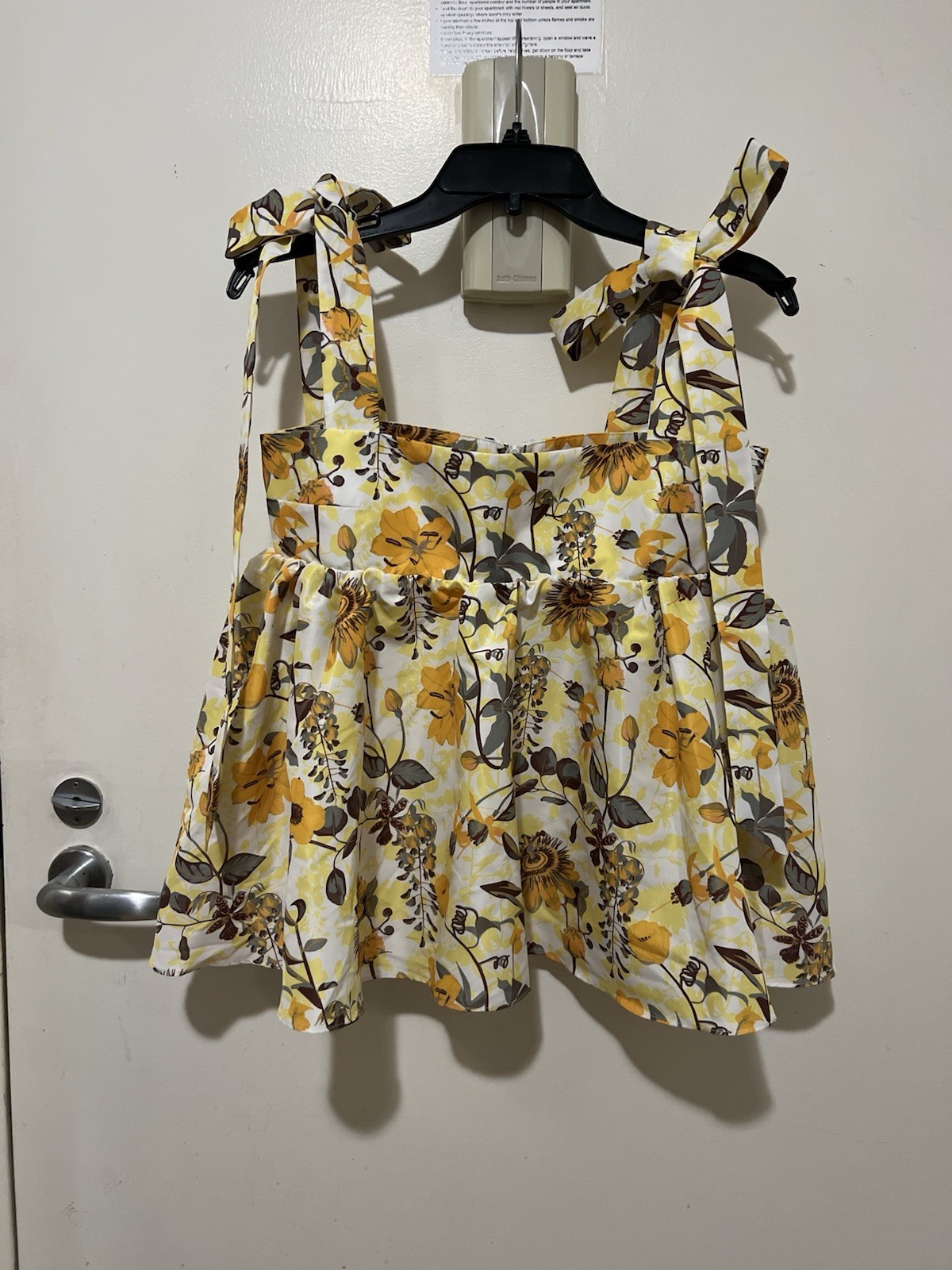 Kika Vargas S MSRP $610.00 Susan Printed Floral Tie Shoulder Top