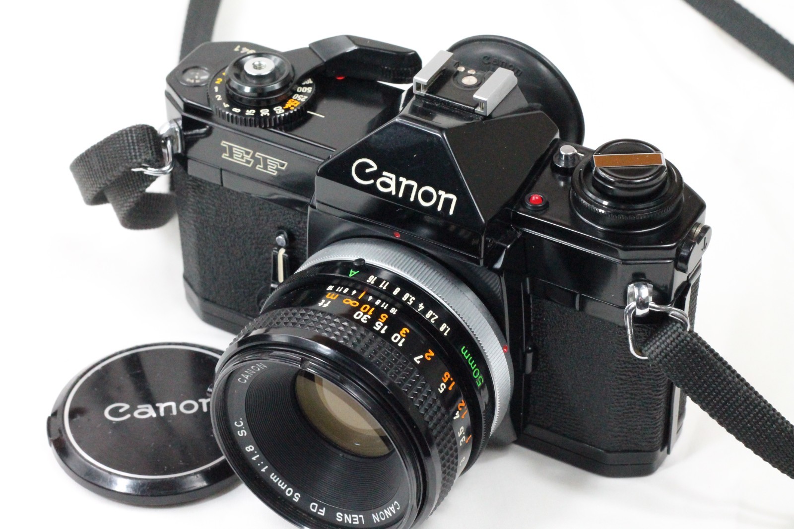Vintage Canon EF 35mm SLR Film Camera & f/1.8 Lens - TESTED WORKS - READ /984