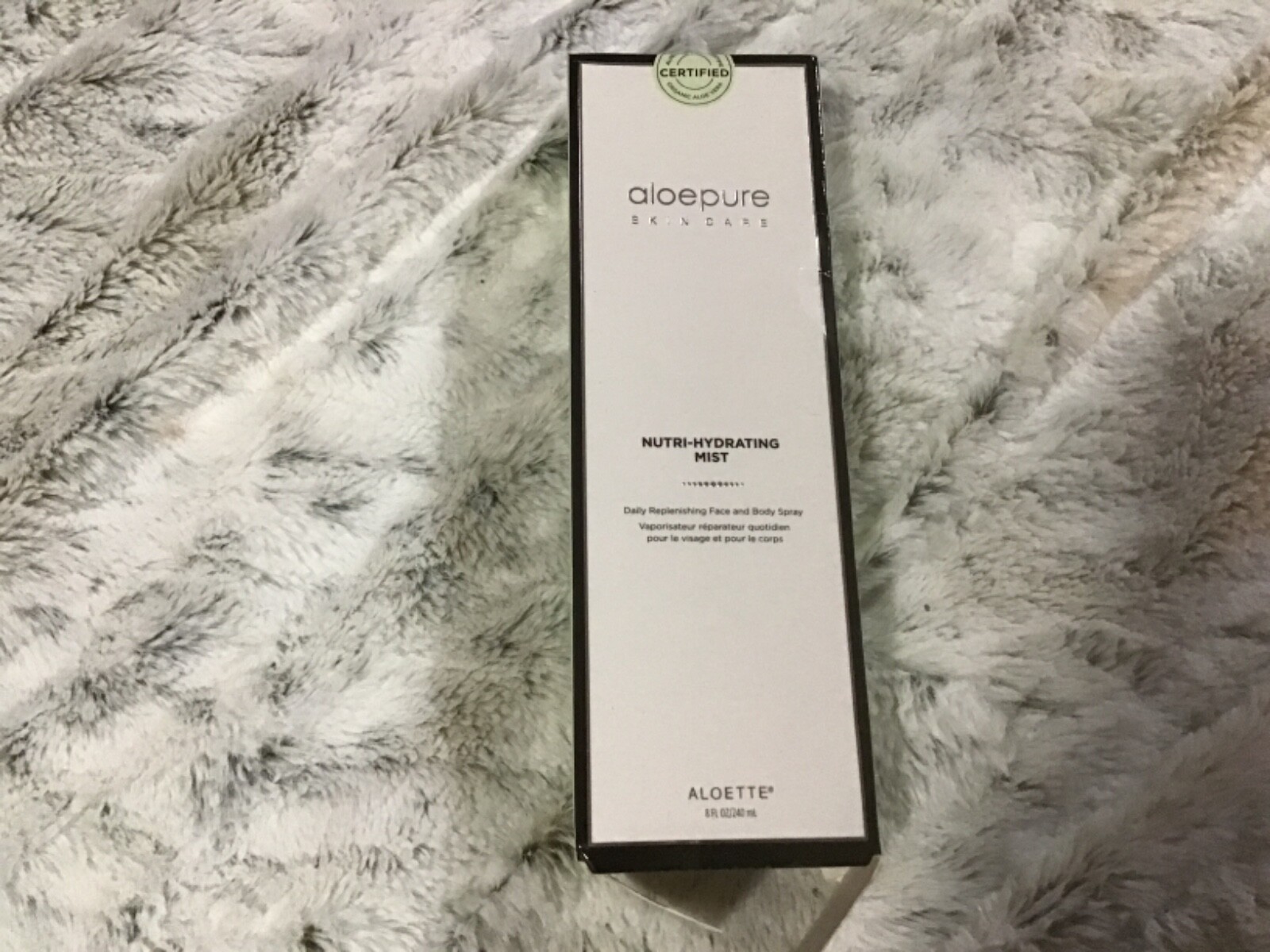 aloepure skin care aloette nutri-hydrating mist 8 oz new Distressed box