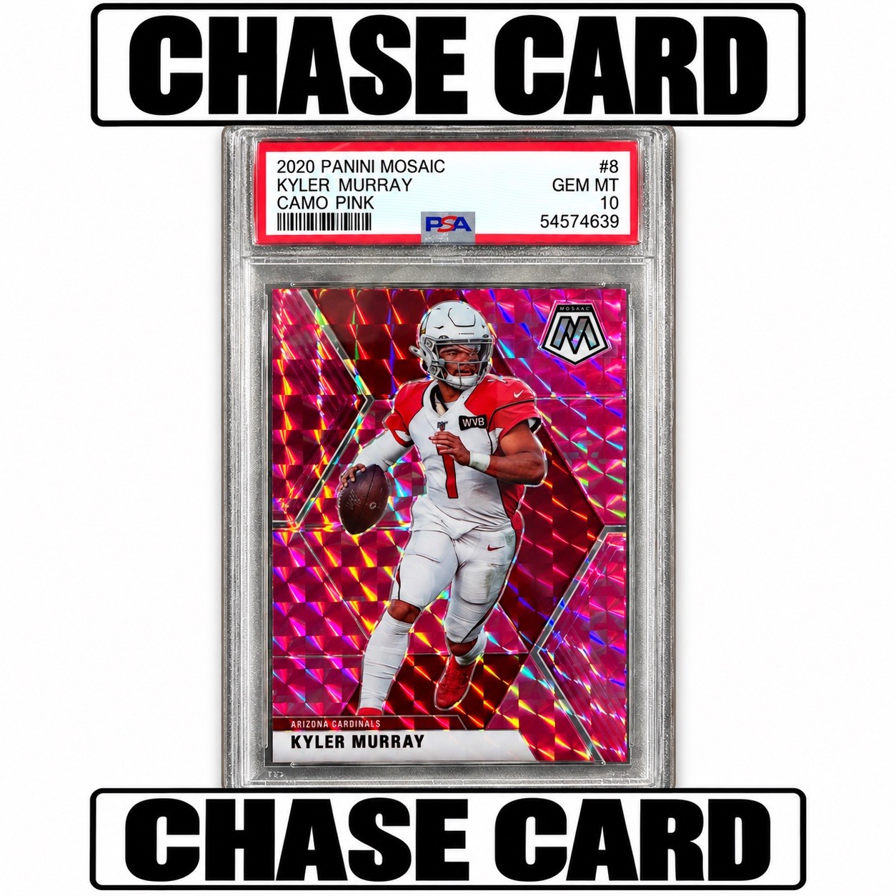 🔥Chase Card🔥Panini 2020 Mosaic Kyler Murray #8 Camo Pink Mosaic Prizm PSA 10 🔥Chase Card🔥Panini 2020 Mosaic Kyler Murray #8 Camo Pink Mosaic Prizm PSA 10
