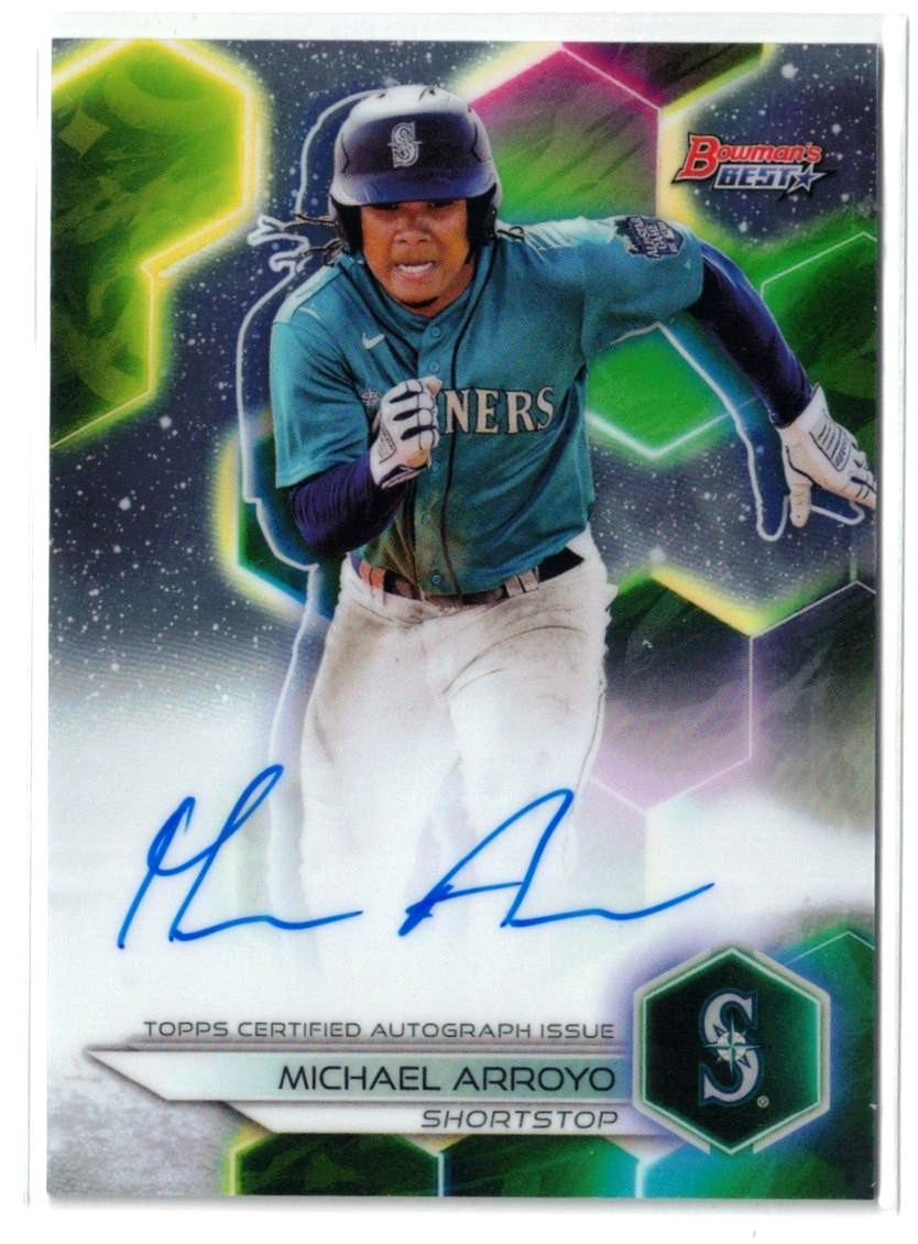 2023 Bowman's Best RC AUTO Michael Arroyo #B23-MA Mariners Rookie Autograph