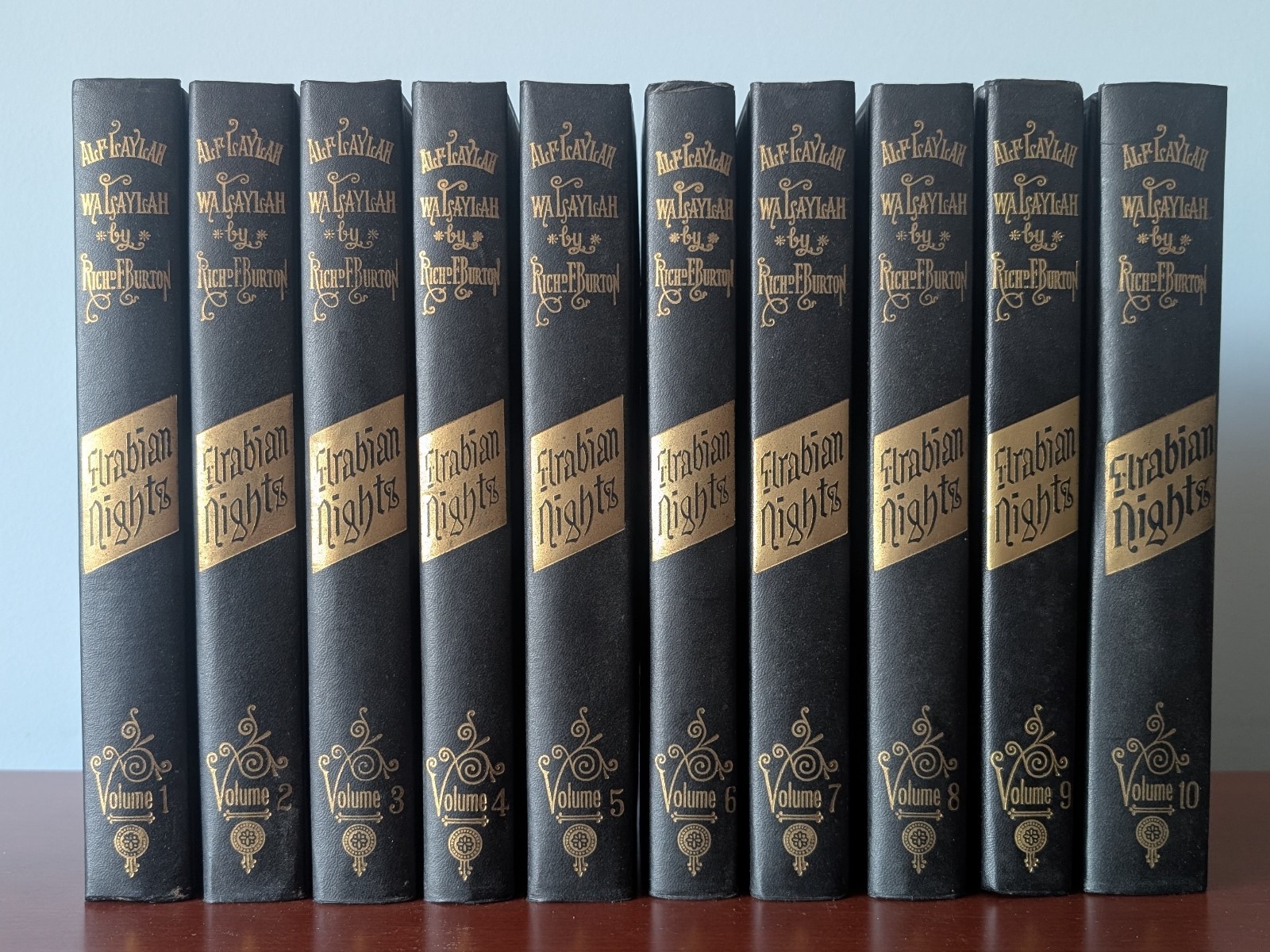 Arabian Nights 10 Volume Set Burton Club Alf Laylah Wa Laylah