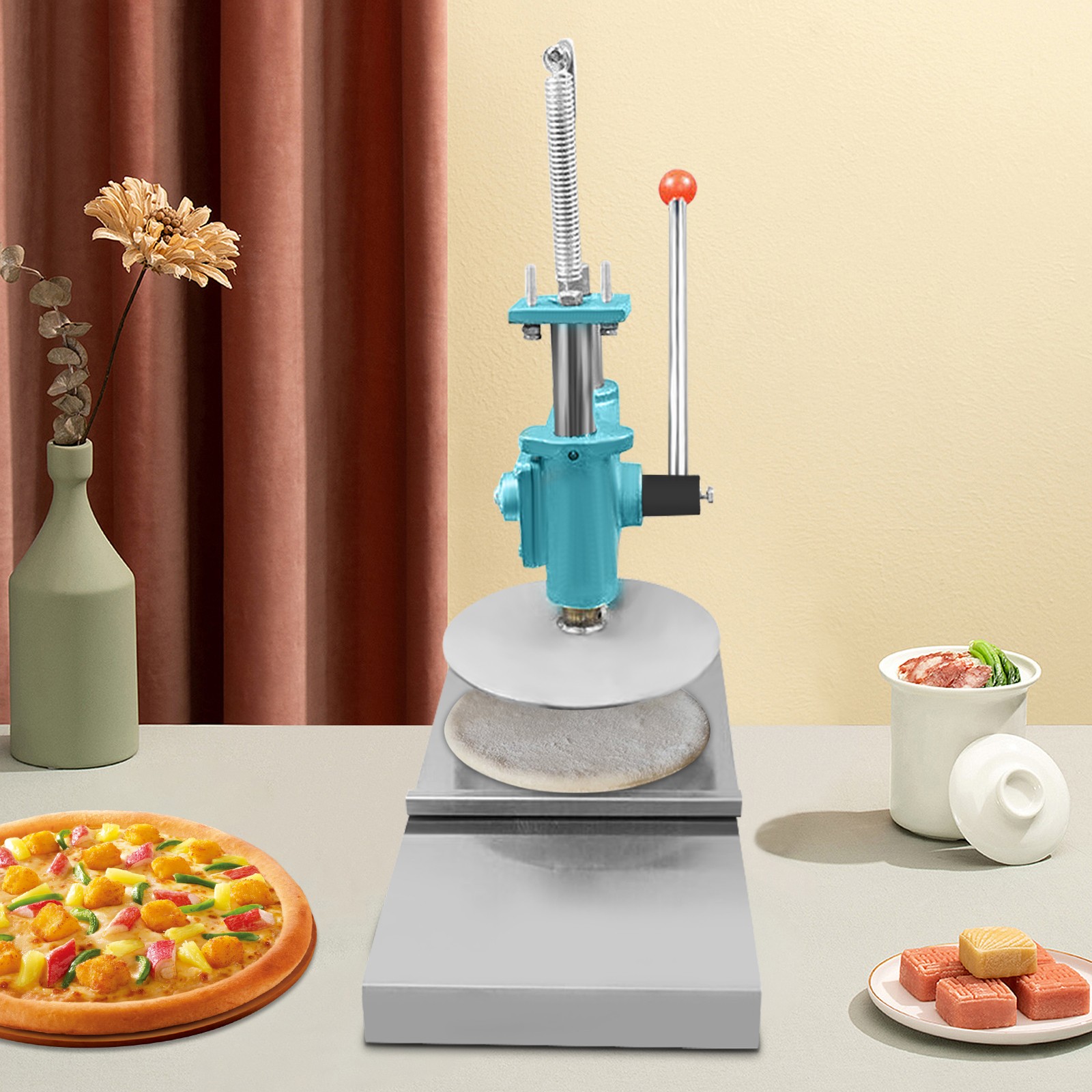 Manual Pastry Press Machine, Dough Press Machine For Hand Pies, Meatloaf, Pizza