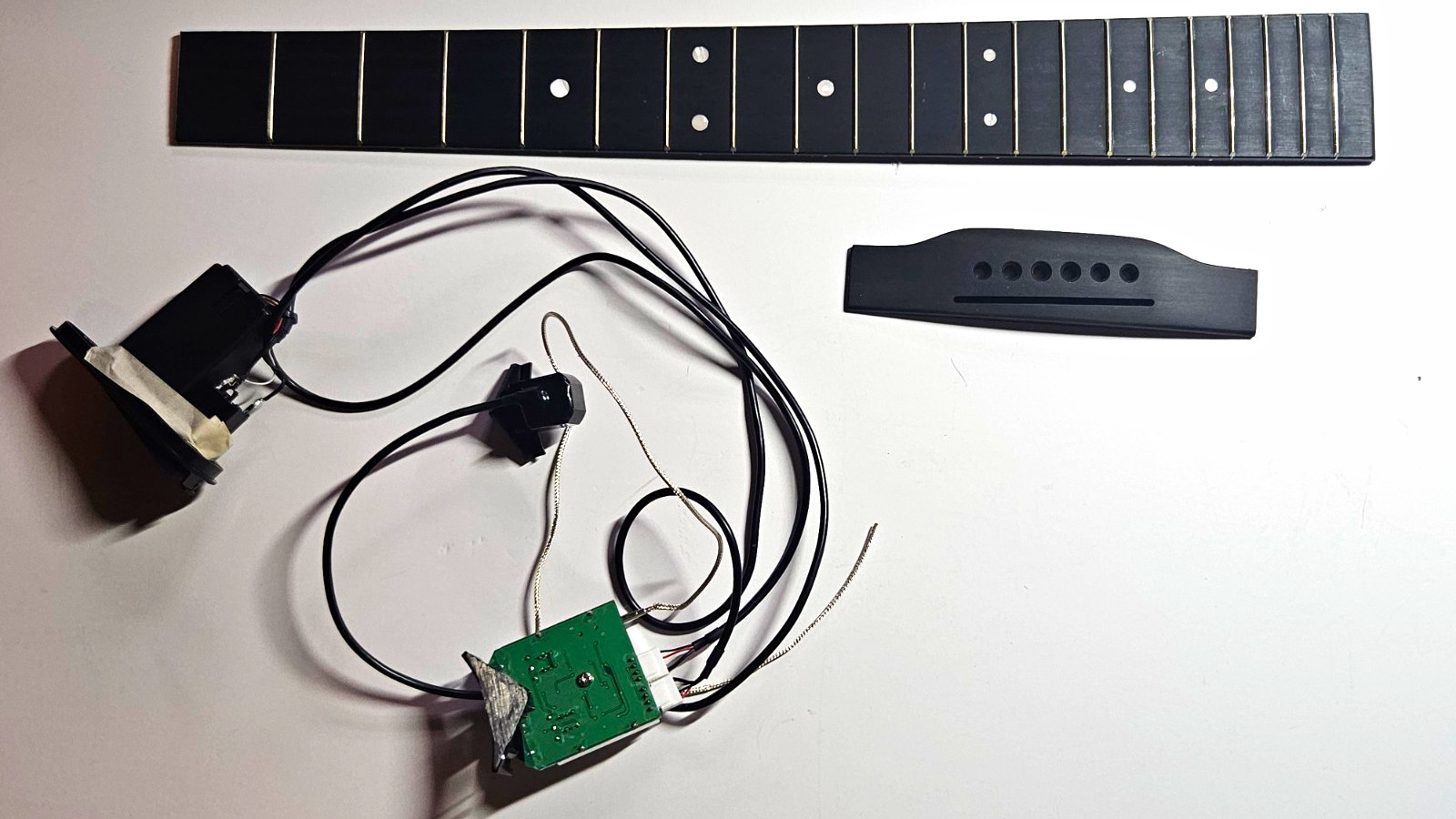 Martin guitar parts, bridge, fretboard, E1 Acoustic Guitar Pickup Preamp System Martin guitar parts, bridge, fretboard, E1 Acoustic Guitar Pickup Preamp System