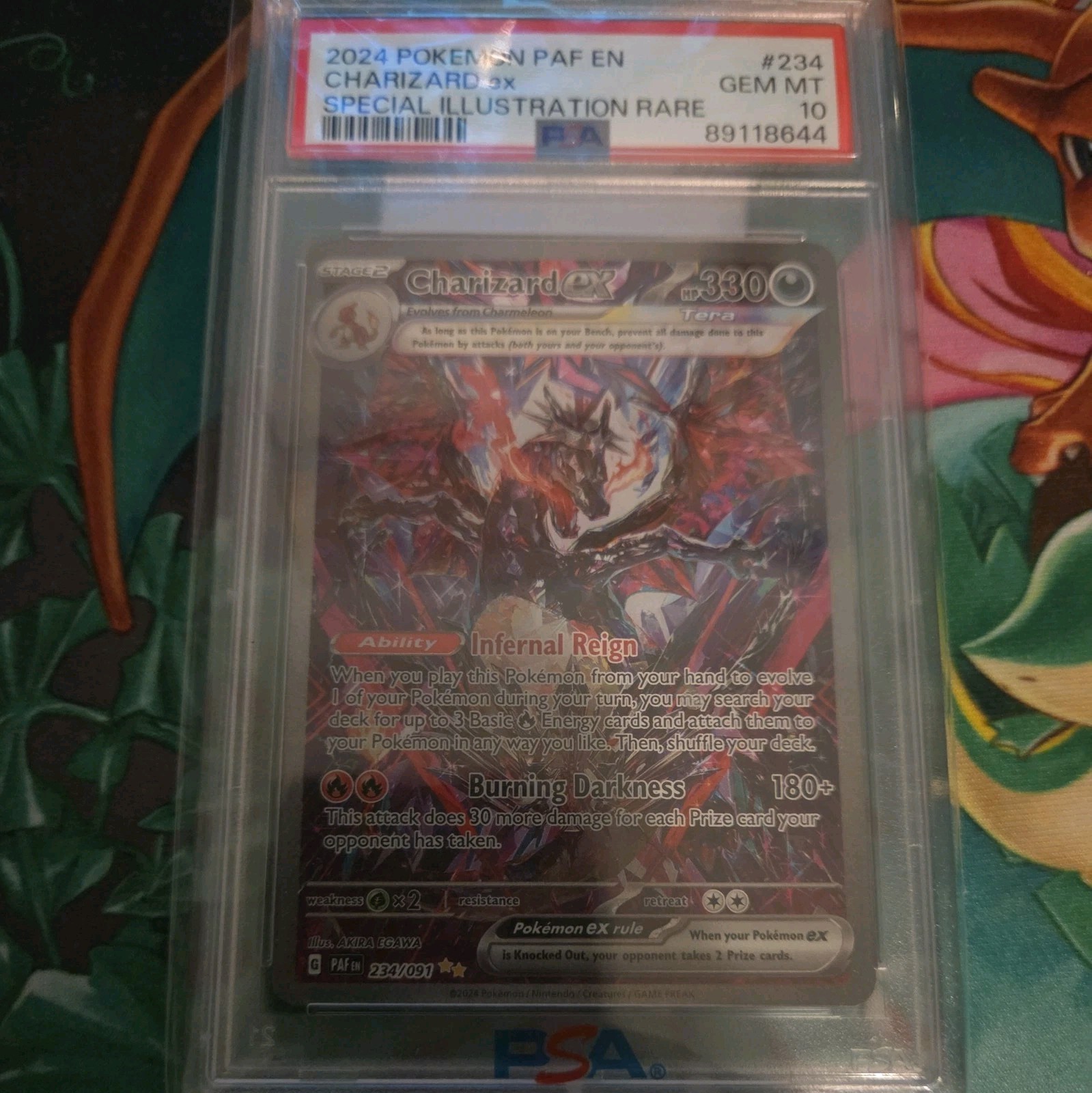 2024 Pokemon Paldean Fates Charizard Ex 234 Special Illustration Rare ENG PSA 10 2024 Pokemon Paldean Fates Charizard Ex 234 Special Illustration Rare ENG PSA 10