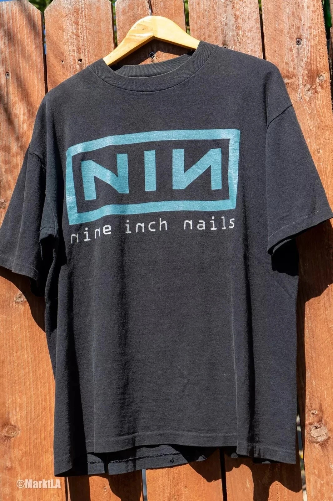 Nine Inch Nails 1996 Concert Tour Black Band T-Shirt Reprint
