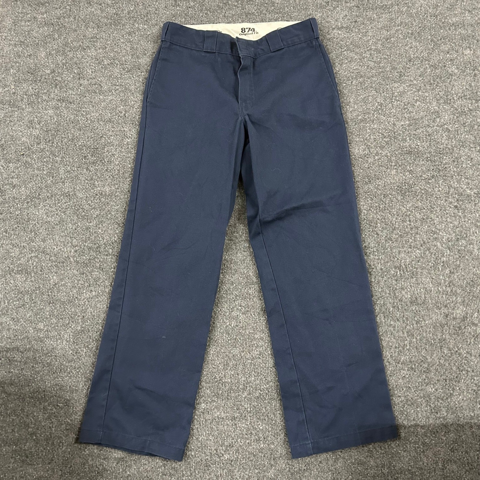 Dickies Pants Mens Size 32x30 Navy Blue 874 Original Fit Straight Leg Workwear