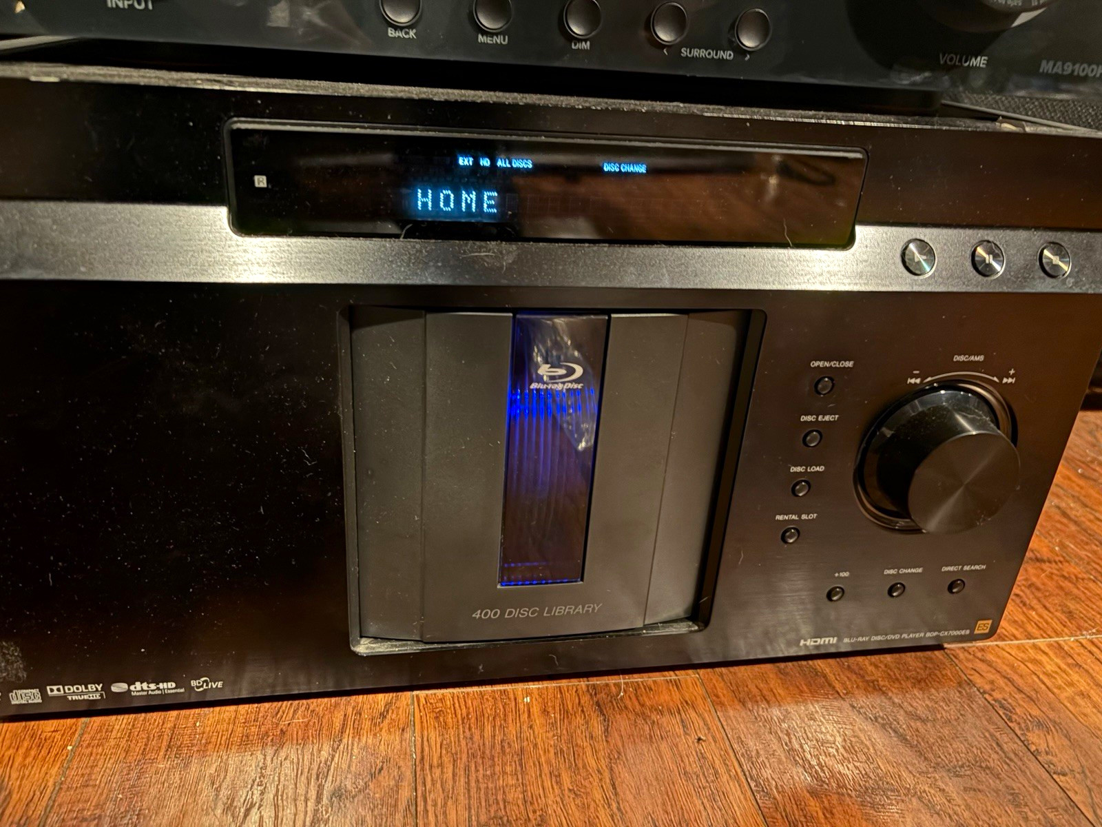 Sony BDP-CX7000ES 400-Disc Changer Blu-ray Player HDMI Black not original remote Sony BDP-CX7000ES 400-Disc Changer Blu-ray Player HDMI Black not original remote