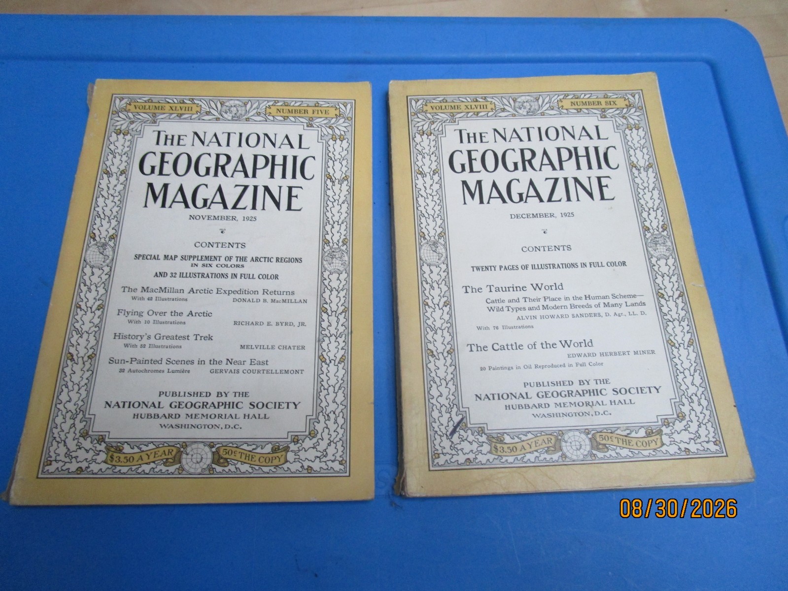The National Geographic Magazine NOVEMBER & DECEMBER 1925