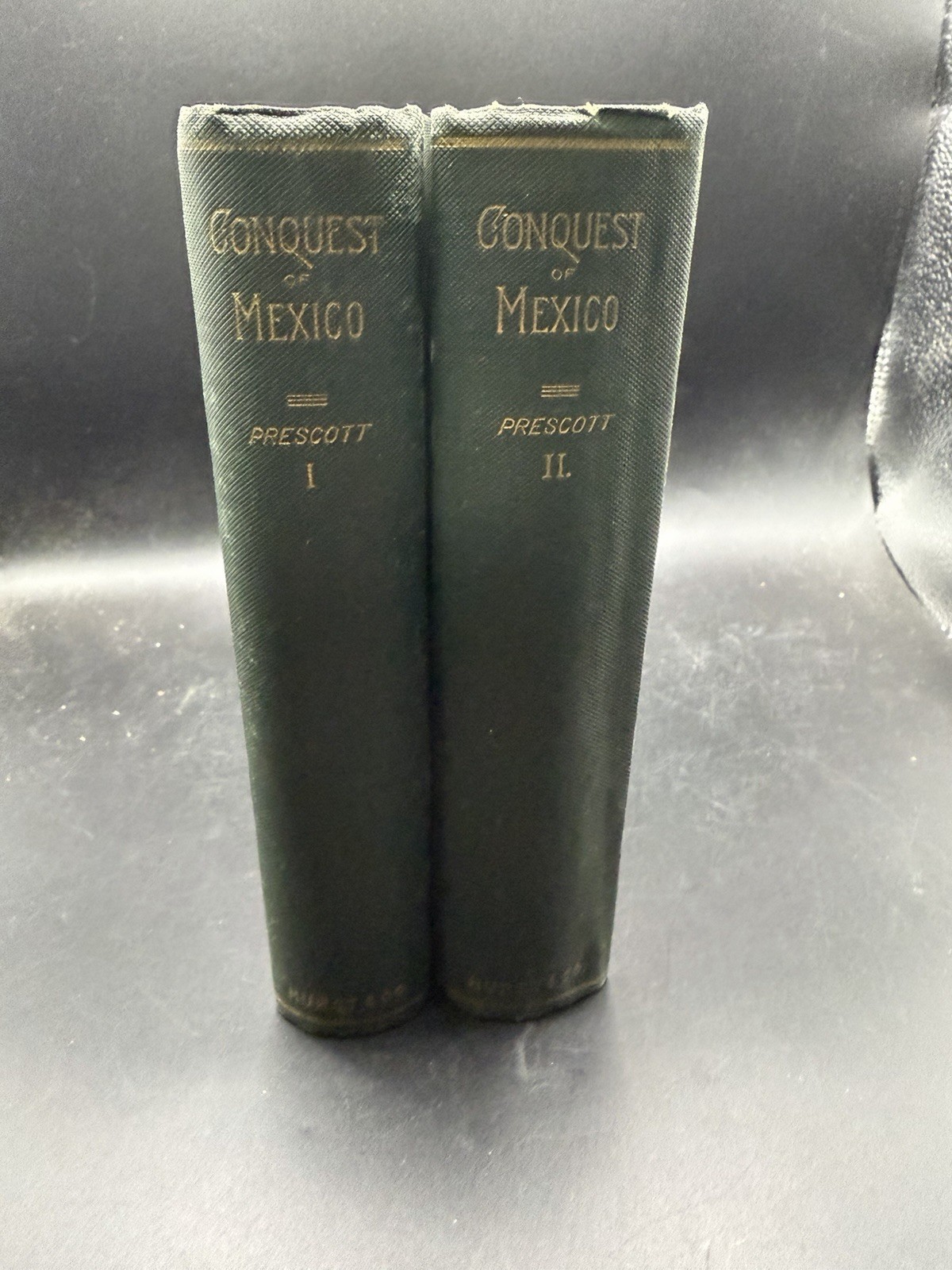 Antique Conquest of Mexico William H Prescott Hurst Co 2 Vol Set Hardcover 
