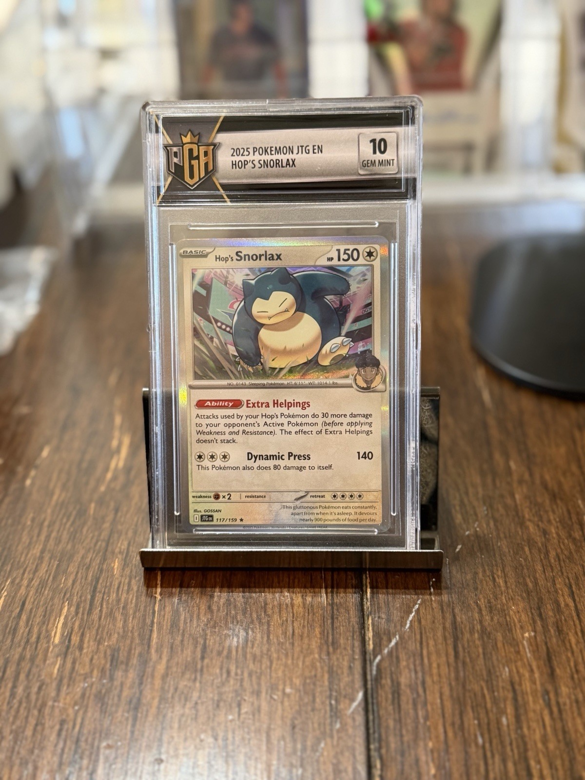 The Pokémon Company Hop\'s Snorlax 117/159 Sv09 Journey Together Holo Rare PGA The Pokémon Company Hop\'s Snorlax 117/159 Sv09 Journey Together Holo Rare PGA