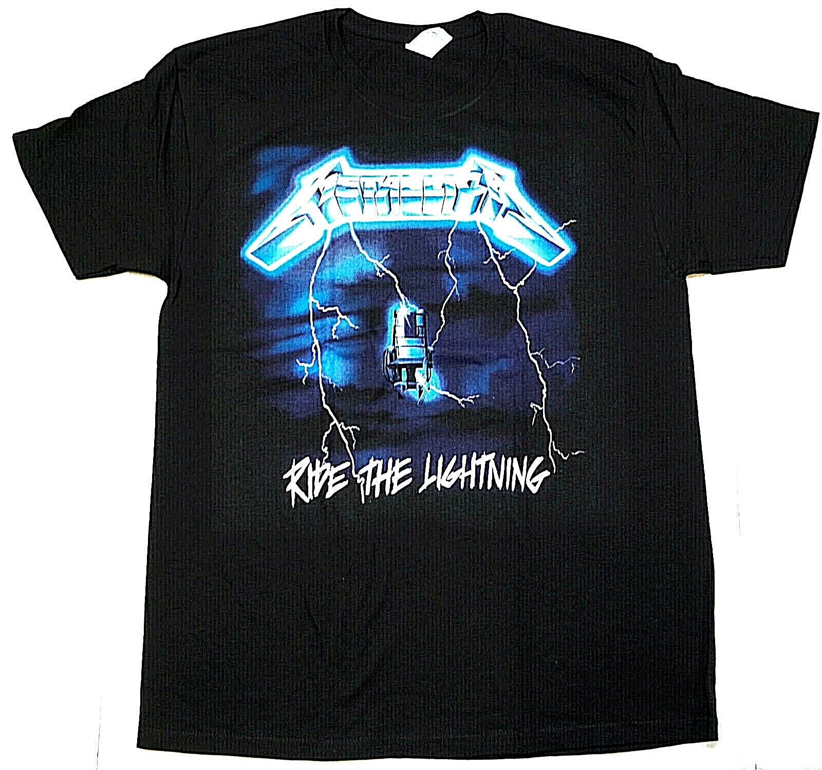 METALLICA T-shirt Ride The Lightning Heavy Metal Tee Men\'s Black New