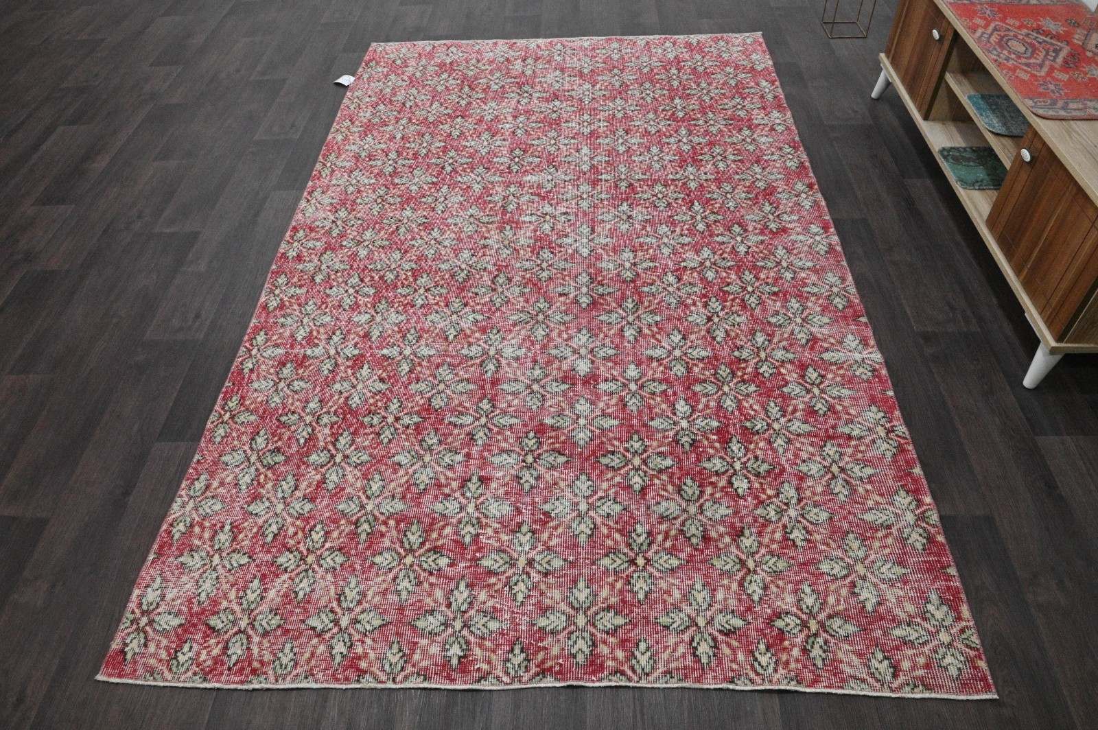 Oushak 5x8,Turkish Rug,vintage,anatolian,RED,kilim,Bohemian,handmade,wool Oushak 5x8,Turkish Rug,vintage,anatolian,RED,kilim,Bohemian,handmade,wool