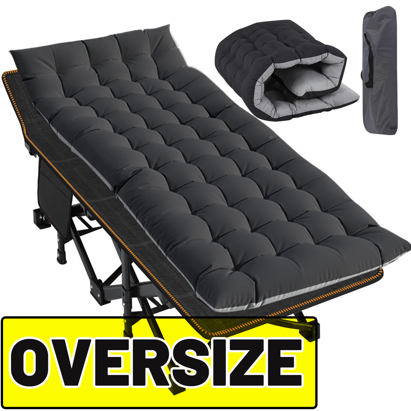 NAIZEA XXL Camping Cots for Adults with Mattress 32
