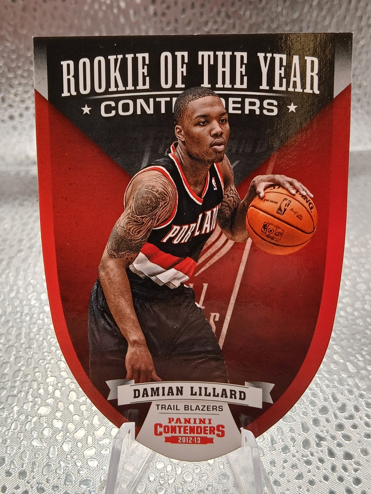 2012-13 Panini Contenders - Rookie of the Year Contenders Damian Lillard #5 (RC)