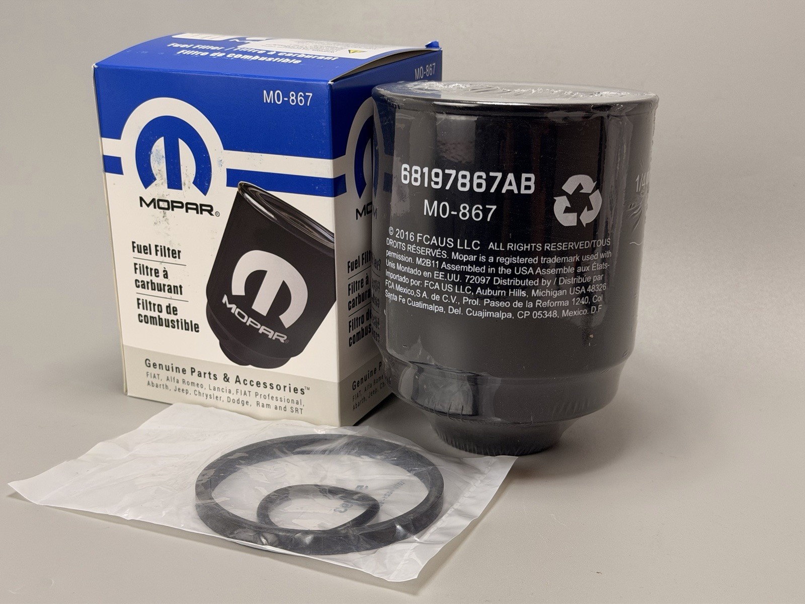 NEW OEM Mopar Diesel Fuel Filter MO-867 Ram 2500 3500 6.7L Diesel NEW OEM Mopar Diesel Fuel Filter MO-867 Ram 2500 3500 6.7L Diesel