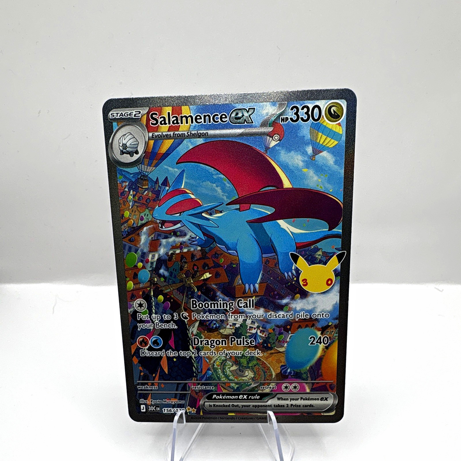 Salamence ex 156/128 sir 30 anniversary near mint Salamence ex 156/128 sir 30 anniversary near mint
