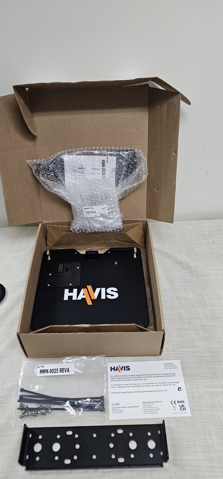 NEW Havis DS-GTC-311 Getac V110 Notebook Dock Docking Station W/ Screen Support