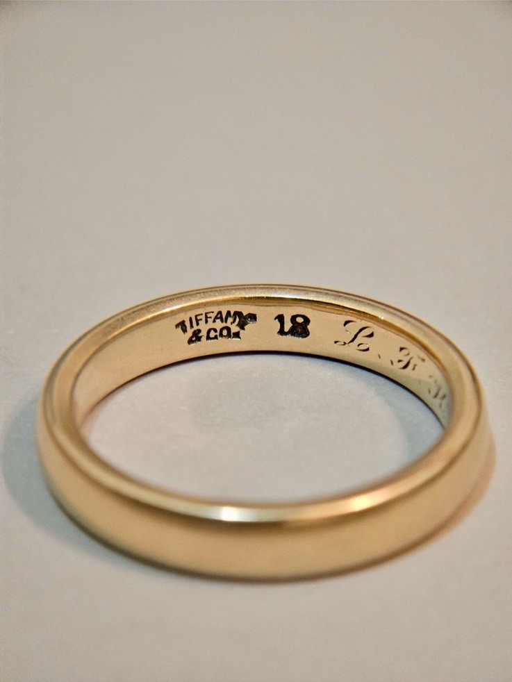 Antique Tiffany & Co. 18k Yellow Gold Wedding Band Ring 1900’s 6.5 Comfort Fit