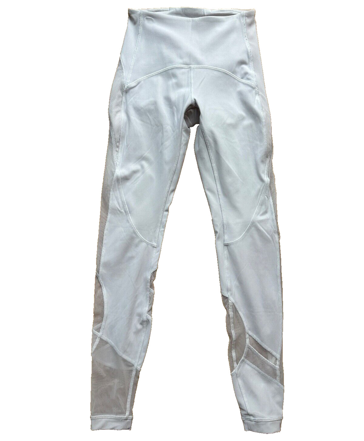 Lululemon Clear The Court 28 White With Hint of Pink  Leggings Women\'s Size 4