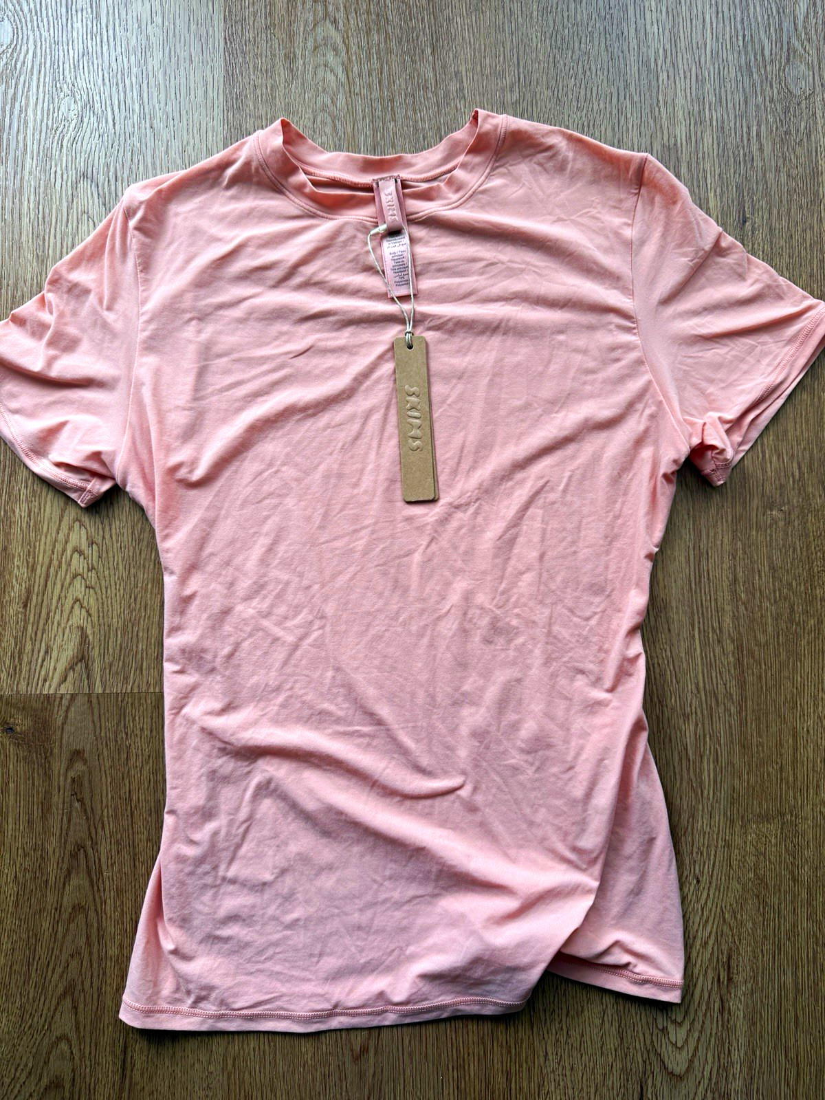 SKIMS Fits Everybody T-Shirt Desert Clay Pink Size Small NWT $48