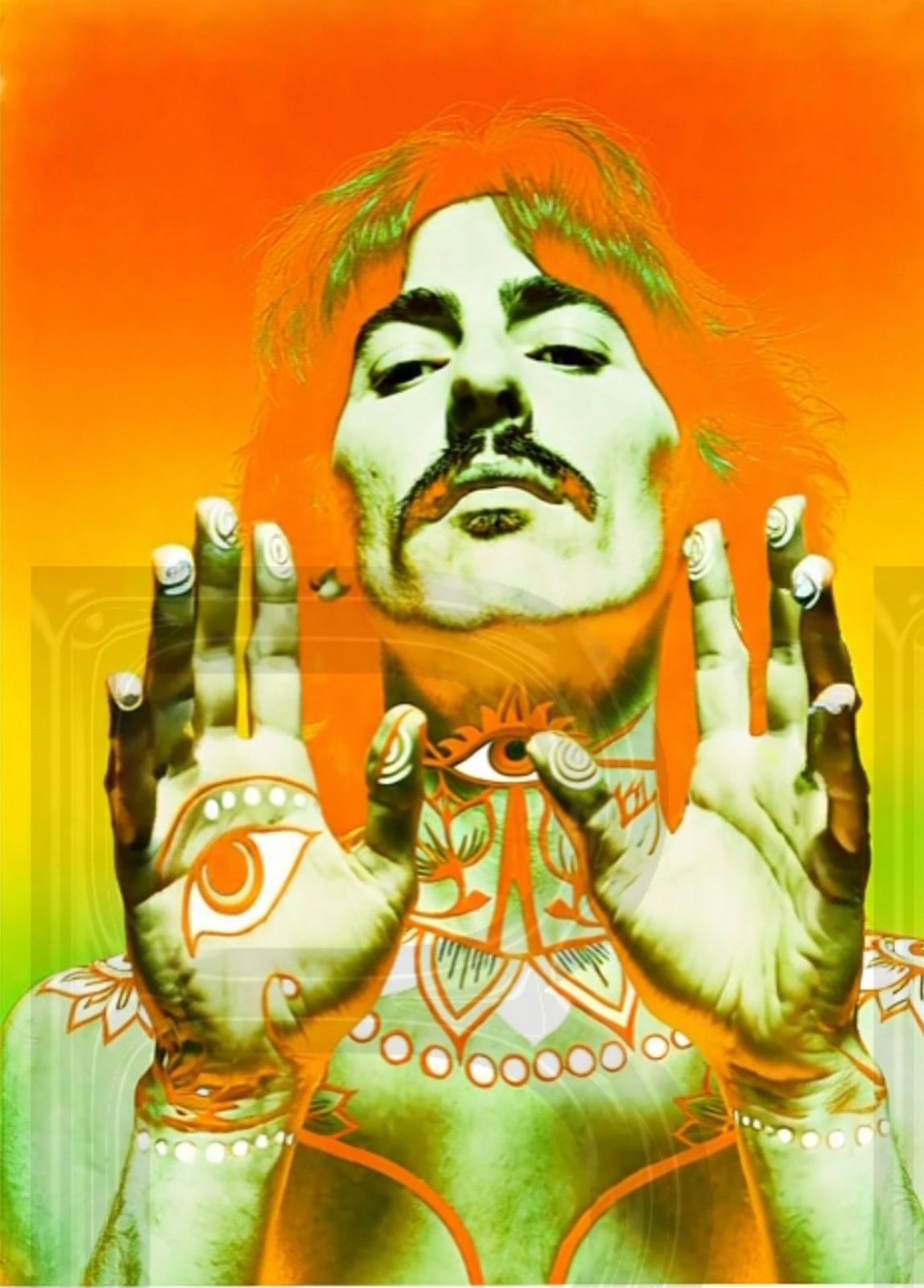 George Harrison, Avedon, Beatles Psychedelic  11 x 14\