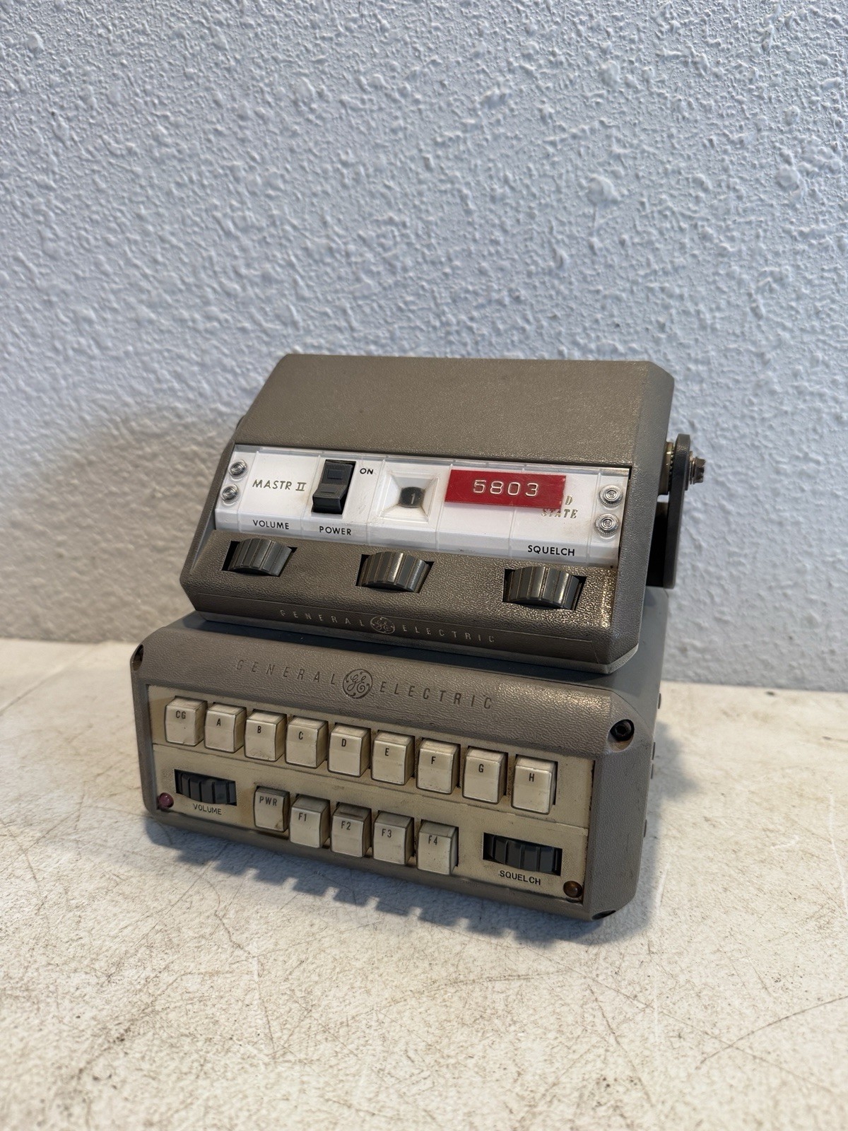 Vintage GE General Electric MASTR II Two-Way Radio Control Heads #2