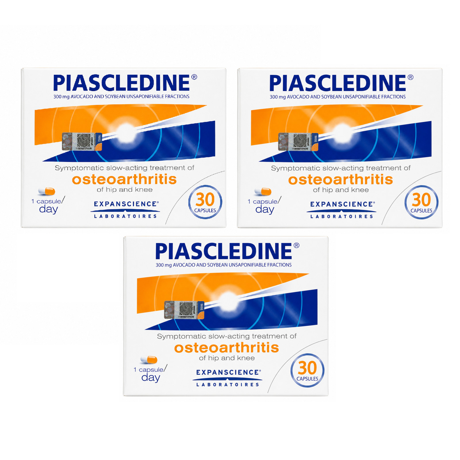 3x Piascledine Capsules 300mg Avocado Soybean Joint Care Formula Anti Rheumatic