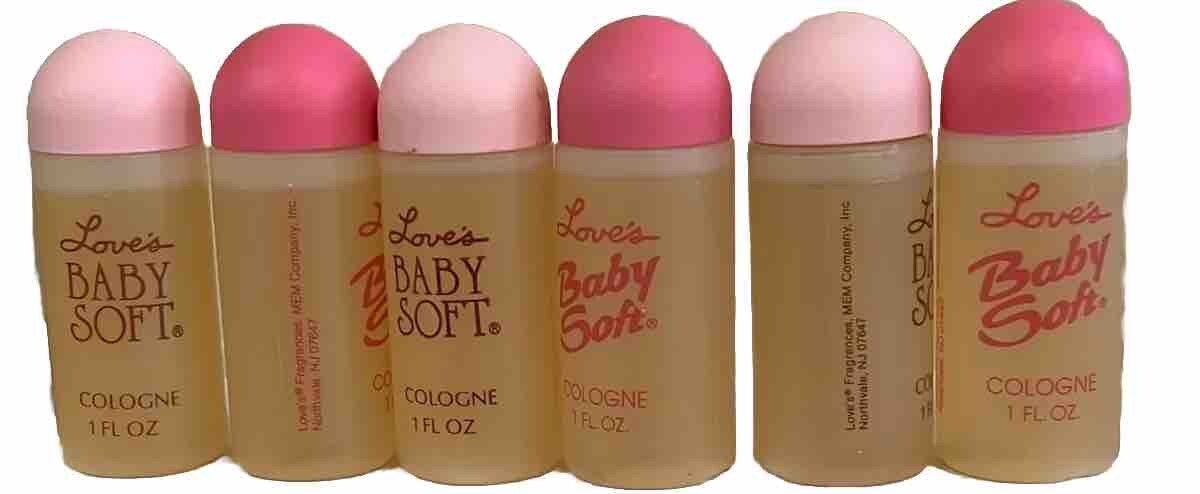 6 Bottles Love\'s Baby Soft Cologne Splash in plastic bottles 1 oz Please Read 6 Bottles Love\'s Baby Soft Cologne Splash in plastic bottles 1 oz Please Read