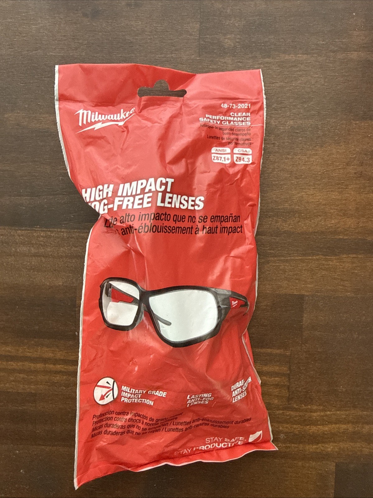 Milwaukee Tool Clear Hi Performance Safety Glasses