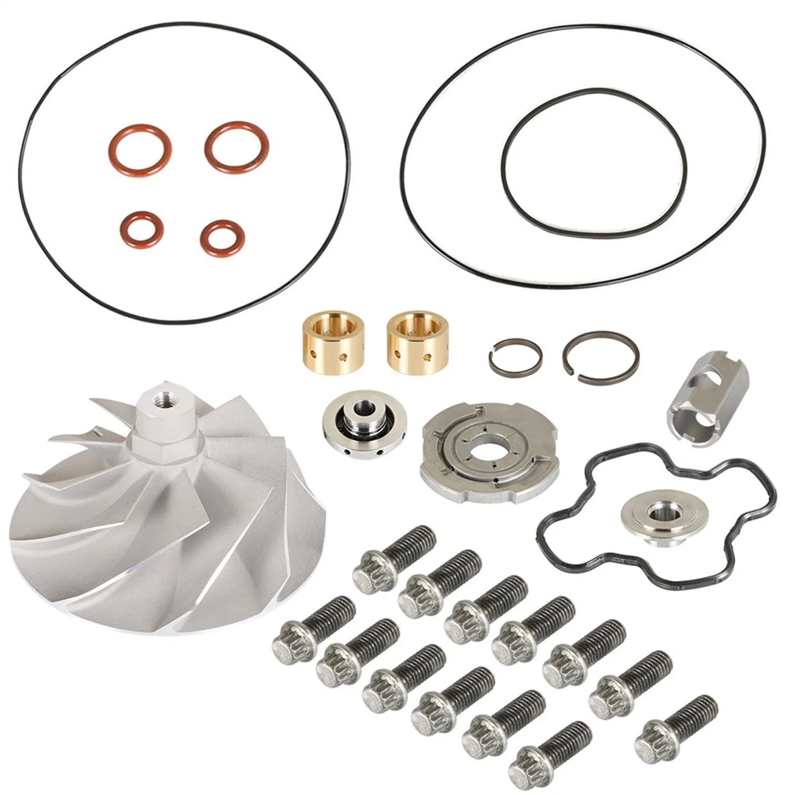 Turbo Rebuild Repair Kit with Upgraded Wheel for Ford 1994-2003 7.3L
