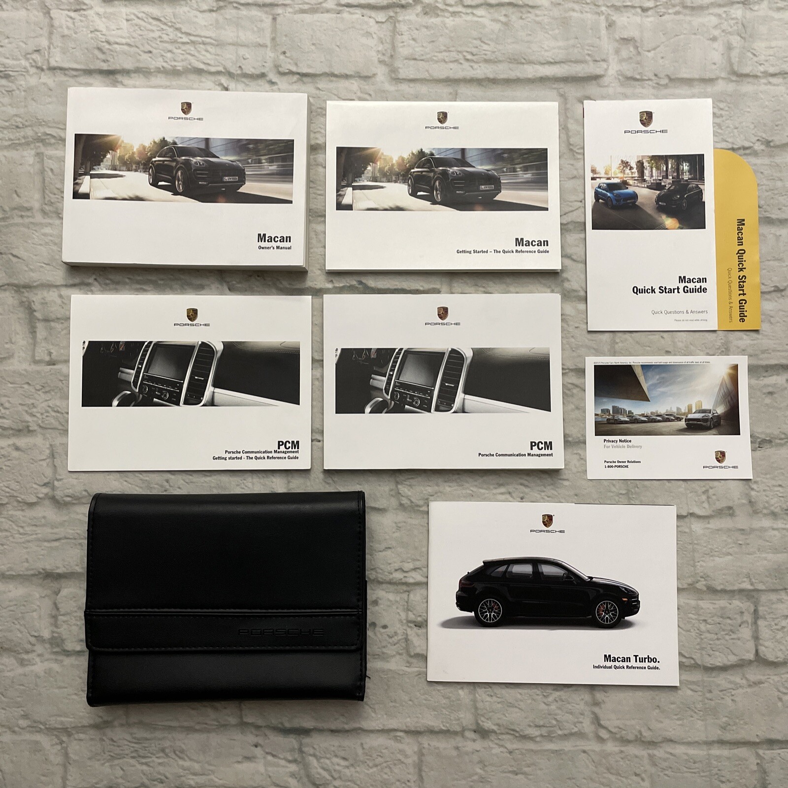 2016 Porsche MACAN Owners Manual w/ NAVIG (Turbo Sport S-Sport Sport 3.6L 3.0L)