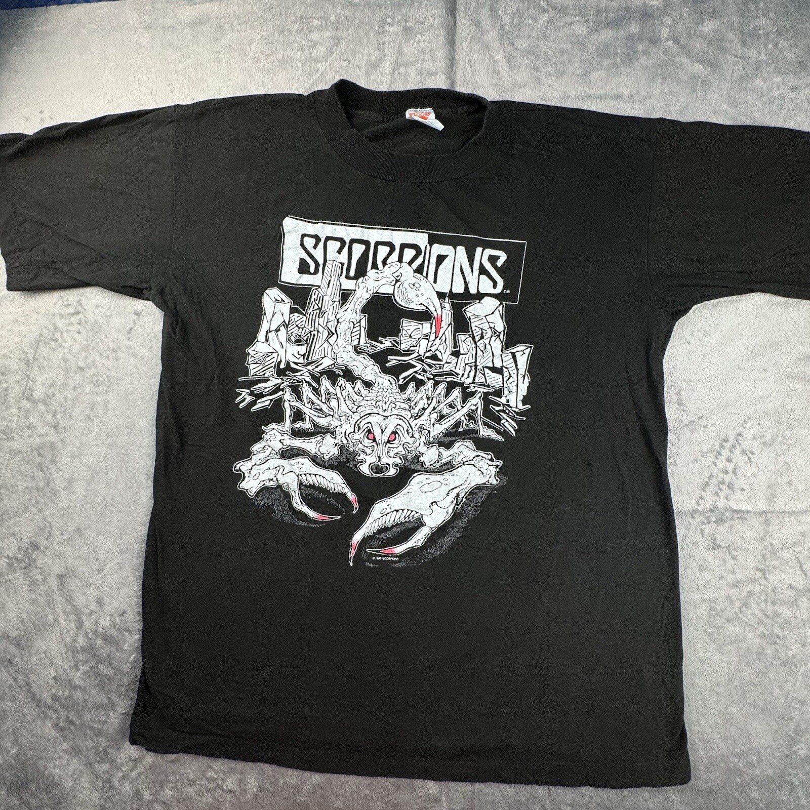 Vintage Scorpions T Shirt XL 90s Tease Me Please Me Tour Single Stitched Band Vintage Scorpions T Shirt XL 90s Tease Me Please Me Tour Single Stitched Band
