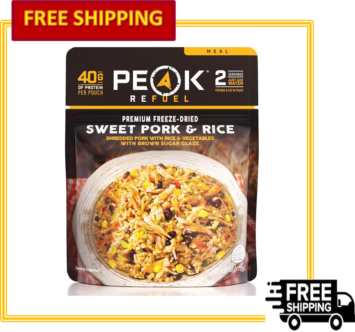Peak Refuel Premium Freeze Dried Camping Food, Backpacking & Hiking MRE Meals