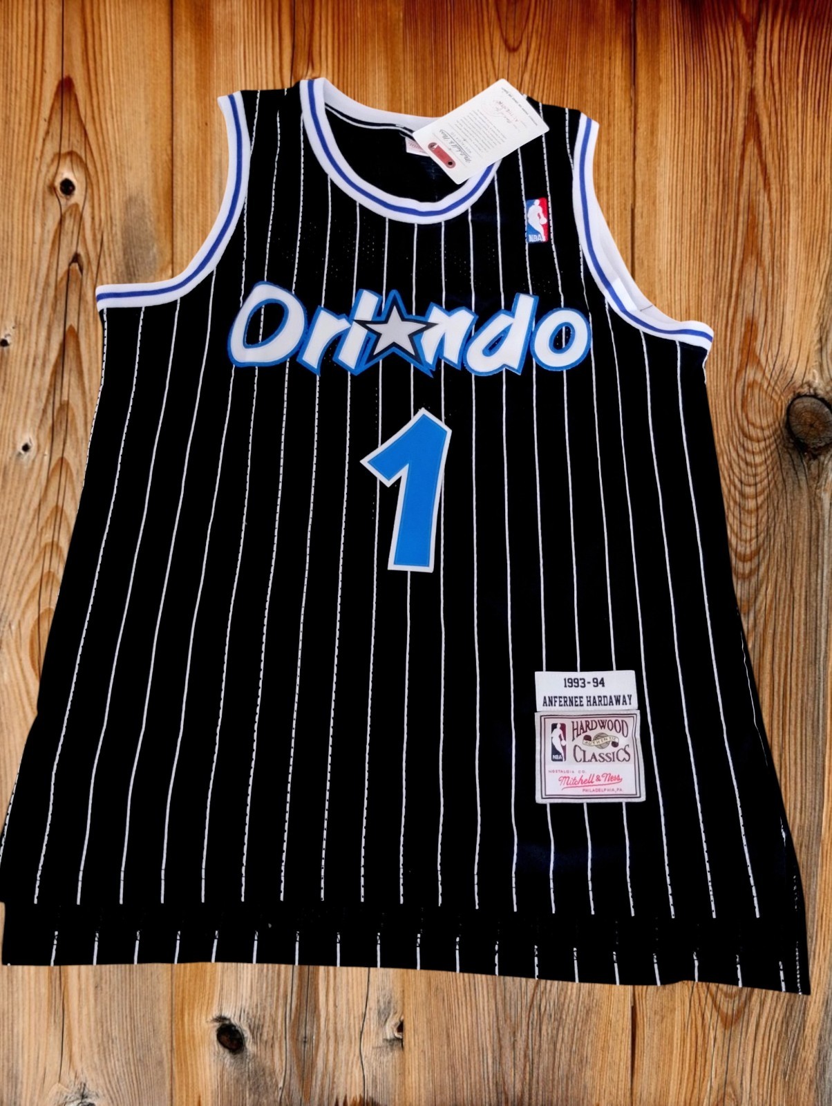 Orlando Magic Jersey Penny Hardaway #1 Throwback Jersey Men's Black Orlando Magic Jersey Penny Hardaway #1 Throwback Jersey Men's Black