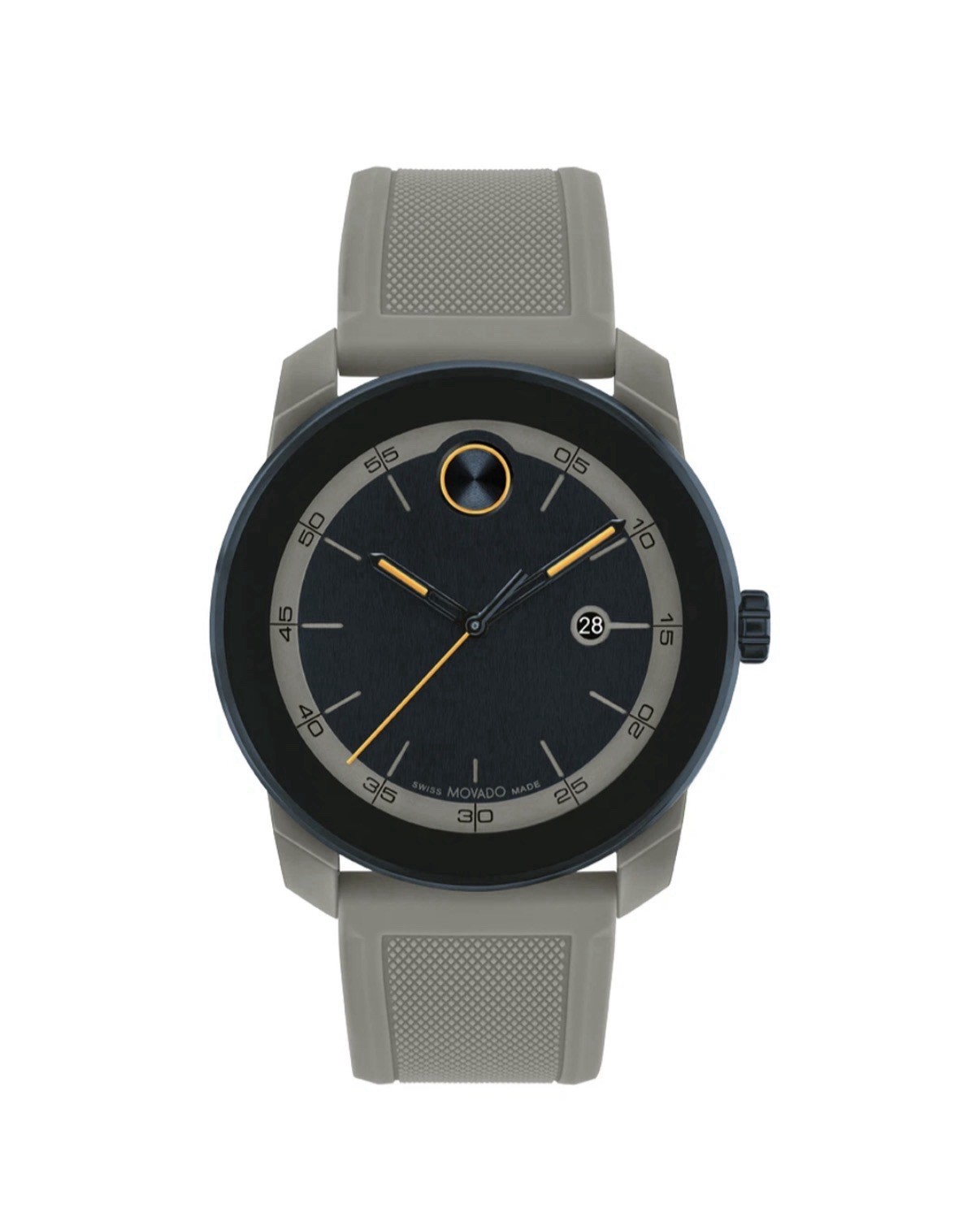 Brand New Movado Bold TR90 Men’s Gray Silicone Band 42 mm Watch 3601209 Brand New Movado Bold TR90 Men’s Gray Silicone Band 42 mm Watch 3601209